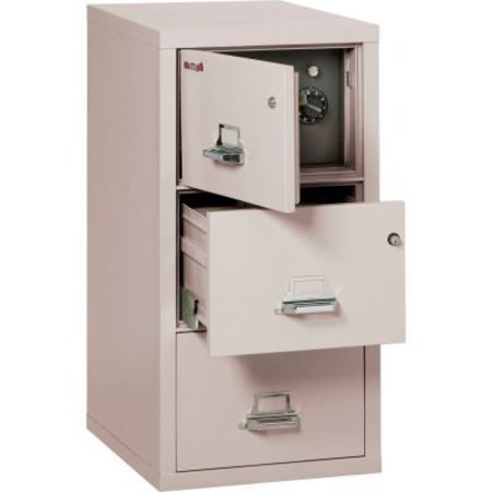 FIRE KING Fireking Fireproof 3 Drawer Vertical Safe-In-File Legal 20-13/16"Wx31-9/16"Dx40-1/4"H Platinum 3-2131-CPLSF